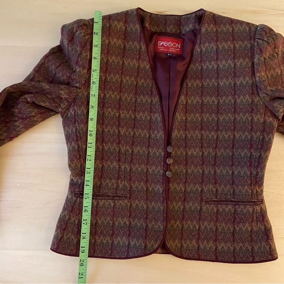 SASSON vintage wool-blend blazer. Classy. Size 6/7. - Picture 9 of 15
